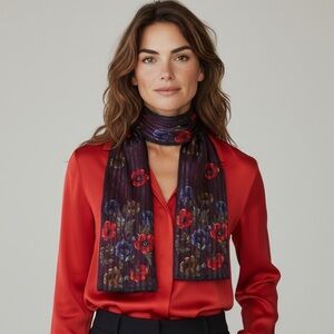 Liz Claiborne Vintage Sheer Oblong Scarf